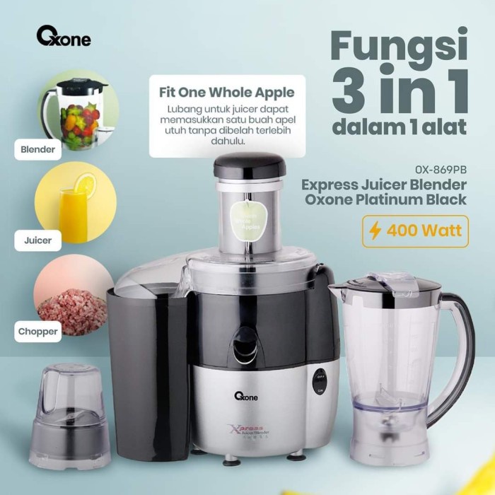 OXONE Express Juicer &amp; Blender - OX-869PB - ox 869 pb