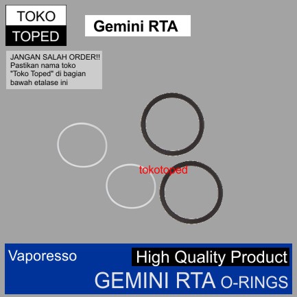 Vaporesso GEMINI RTA Replacement O-Ring Set | silicon seal karet vape