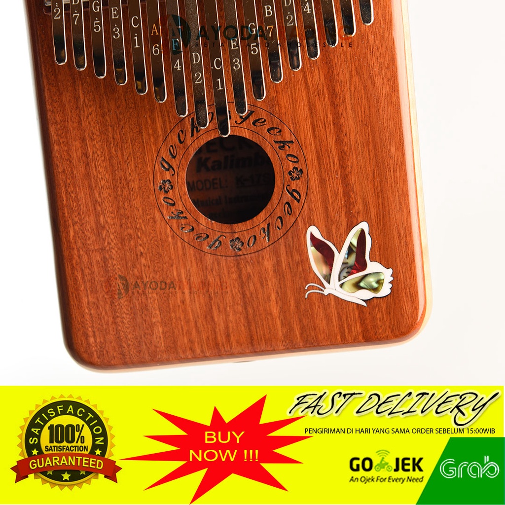 Gecko K17SD Original 17 key Red Sandalwood