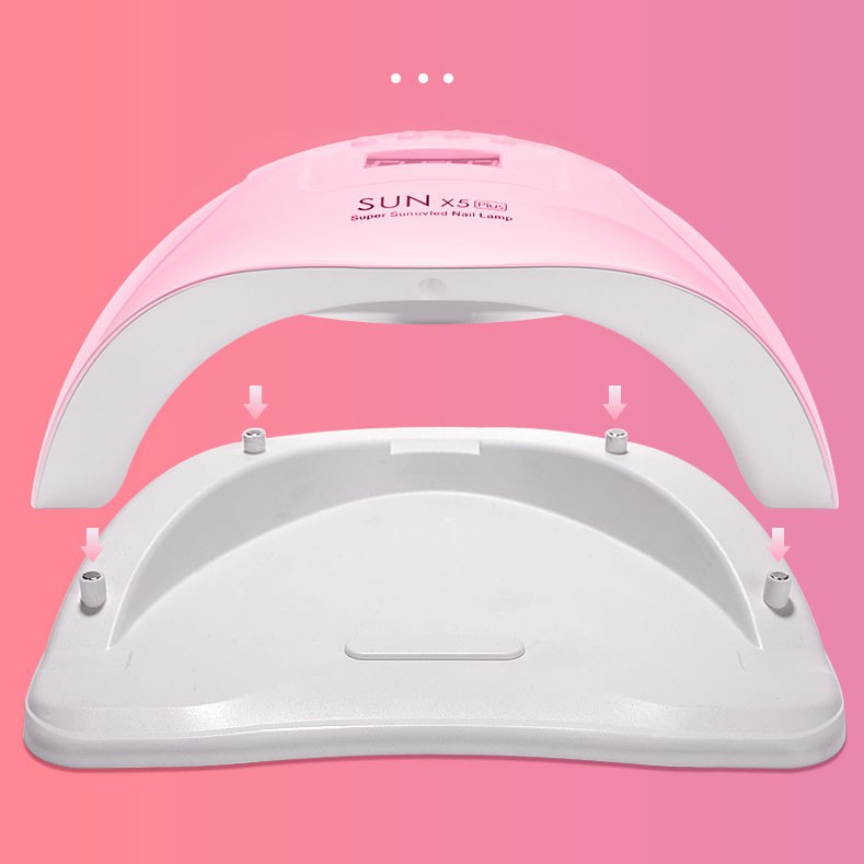 Bisa COD Alat Kecantikan Pengering Kutek Kuku UV LED Nail Dryer 120W - Dmoley SUN X5 Plus