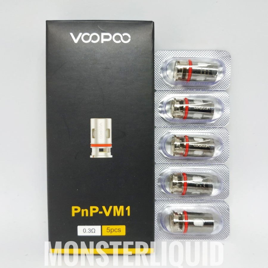 COIL VINCI REPLACEMENT COIL 0.3 OHM PNP-VM1 AUTHENTIC BY VOOPOO ISI 5 PCS