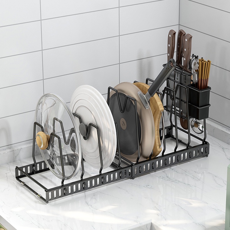 Rak Penyimpanan Panci Peralatan Dapur Rak Dapur Fleksible Anti Karat HRM136
