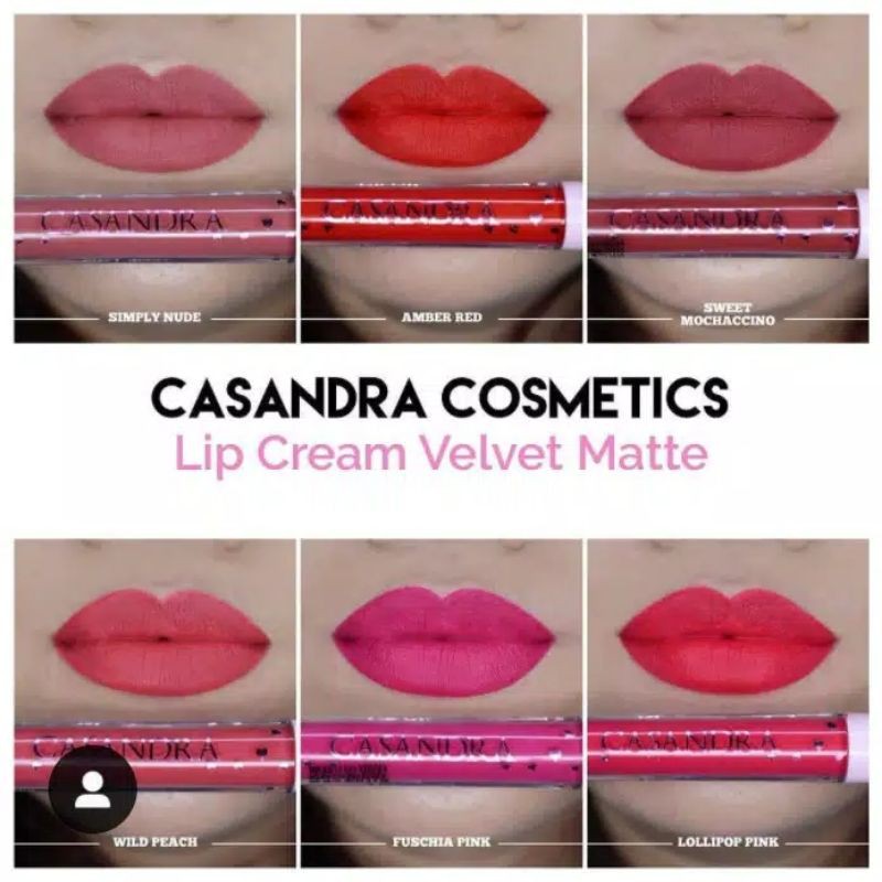 Casandra velvet lipcream new