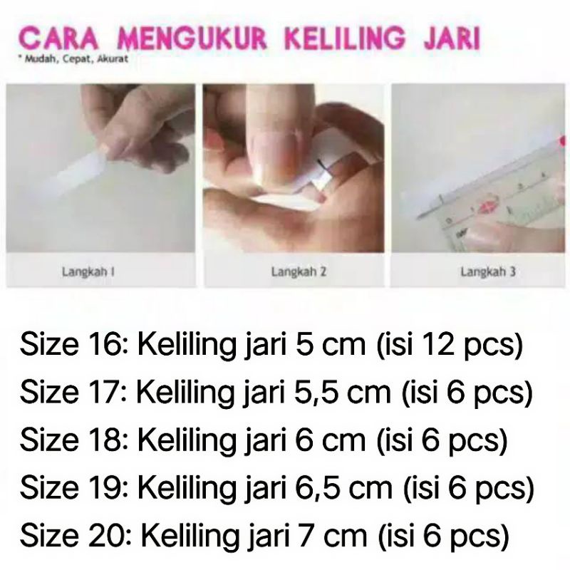 Cincin Ulir Monel Size Kecil-Jumbo (Jual perbox)