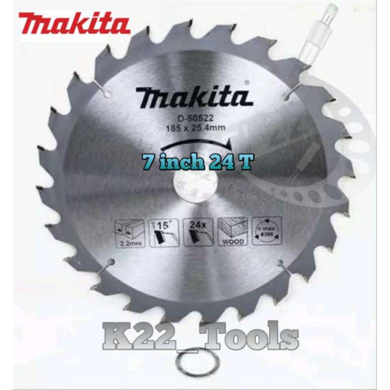 MATA GERGAJI KAYU / BLADE SAW MAKITA 7 INCH 24 T