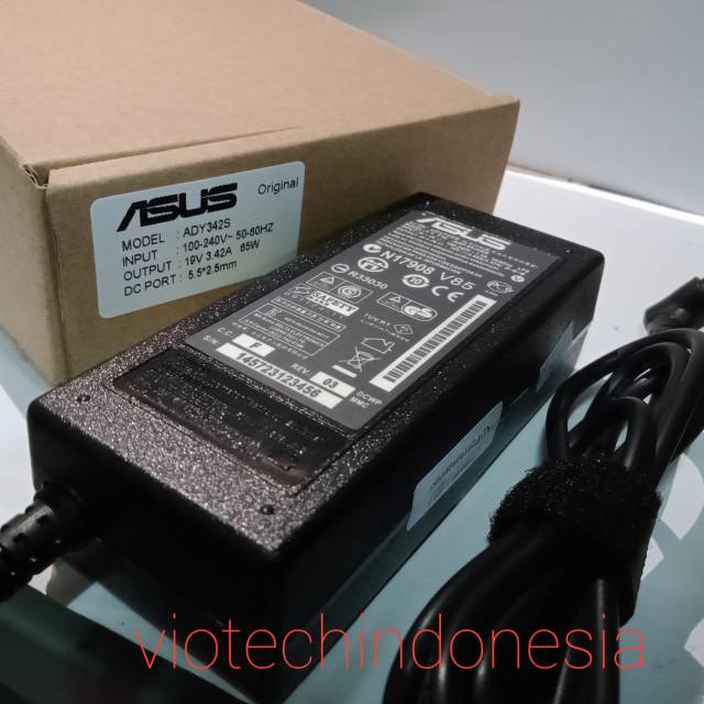 ADAPTOR CHARGER ORIGINAL ASUS A450L OUTPUT 19V 3,42A conektor: 5,5MM