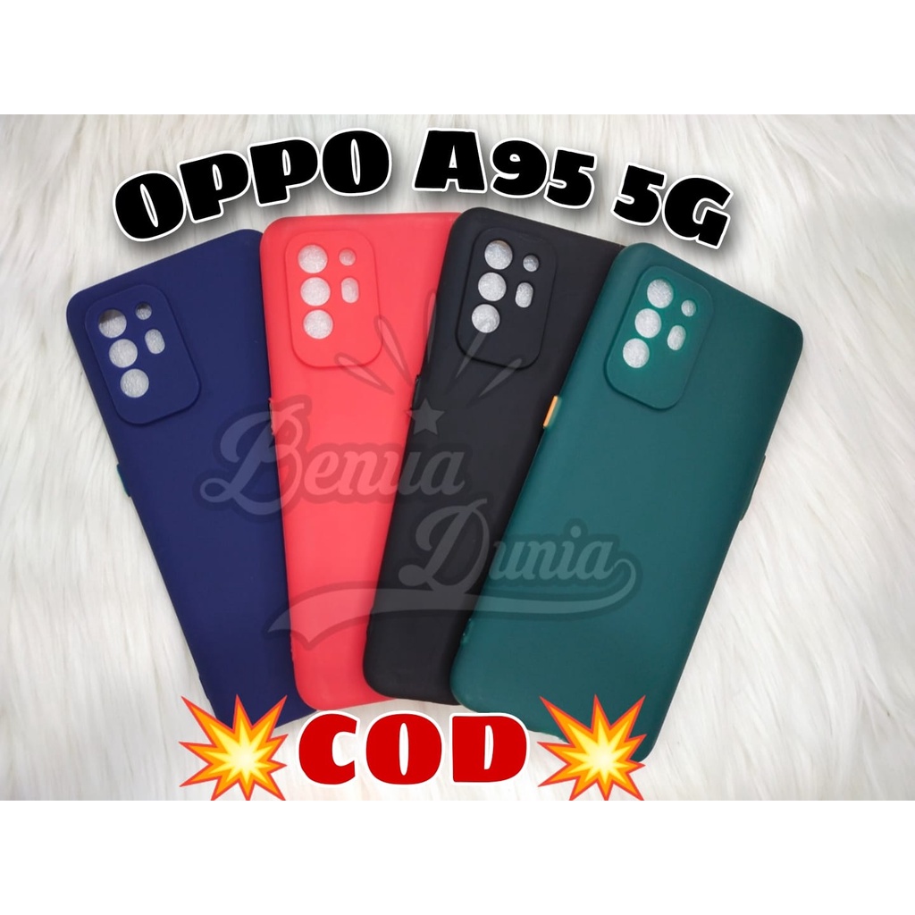 CASE MACARON OPPO A95 5G // SOFTCASE MACARON PROTECTION PELINDUNG KAMERA OPPO A95 5G - BD