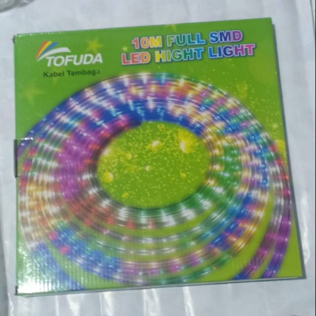 Lampu selang warna warni Lampu hias LED 10 M