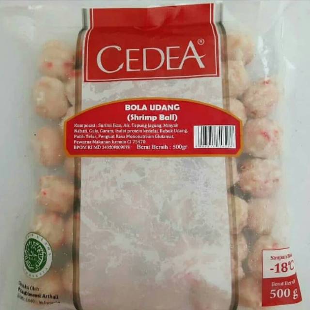 

Cedea bola udang 500 gram shrimp ball