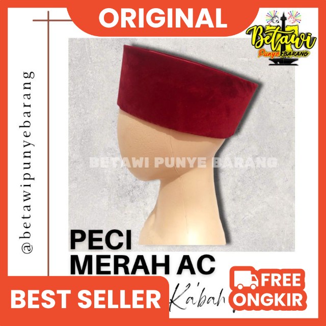 peci kopiah songkok merah betawi