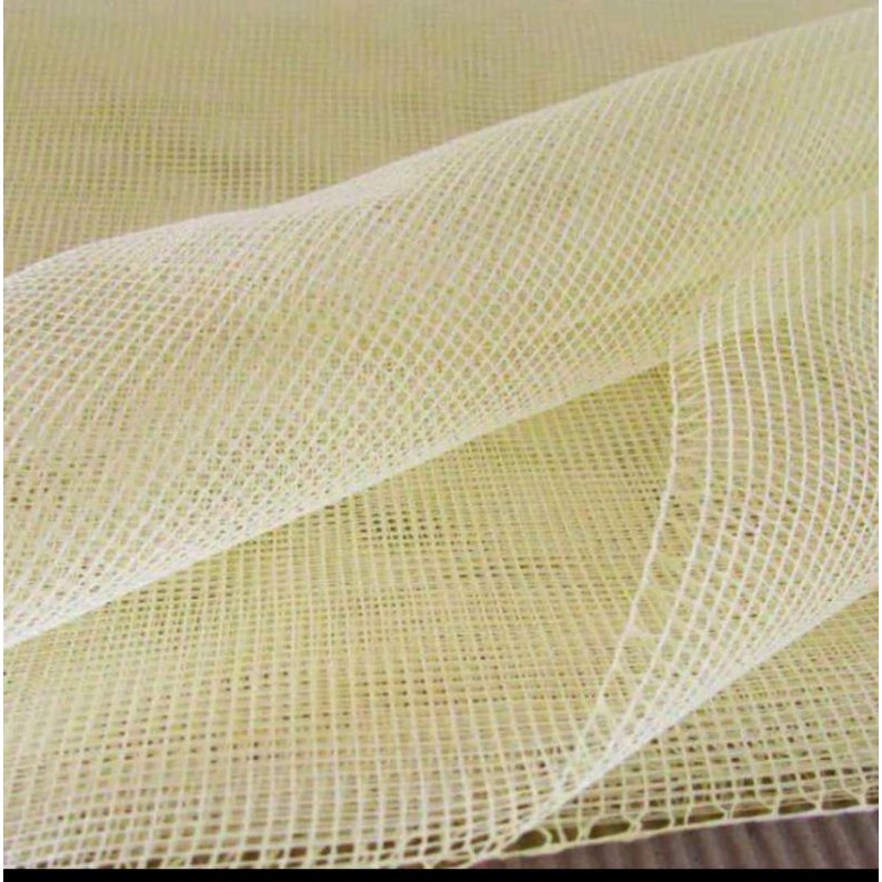 kain strimin plastik ukuran 1 meter ad warna kuning putih pink