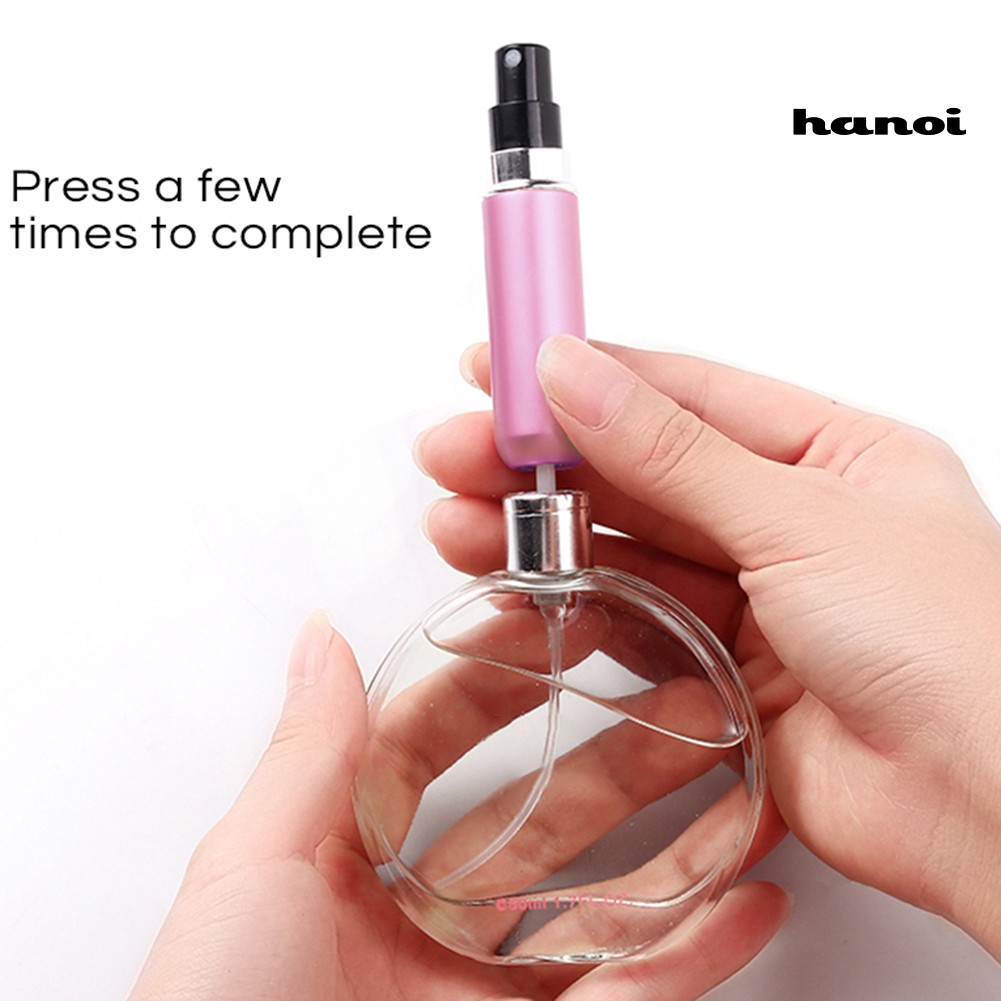 PZ_5ml Portable Travel Mini Refillable Perfume Spray Bottle Atomizer Container