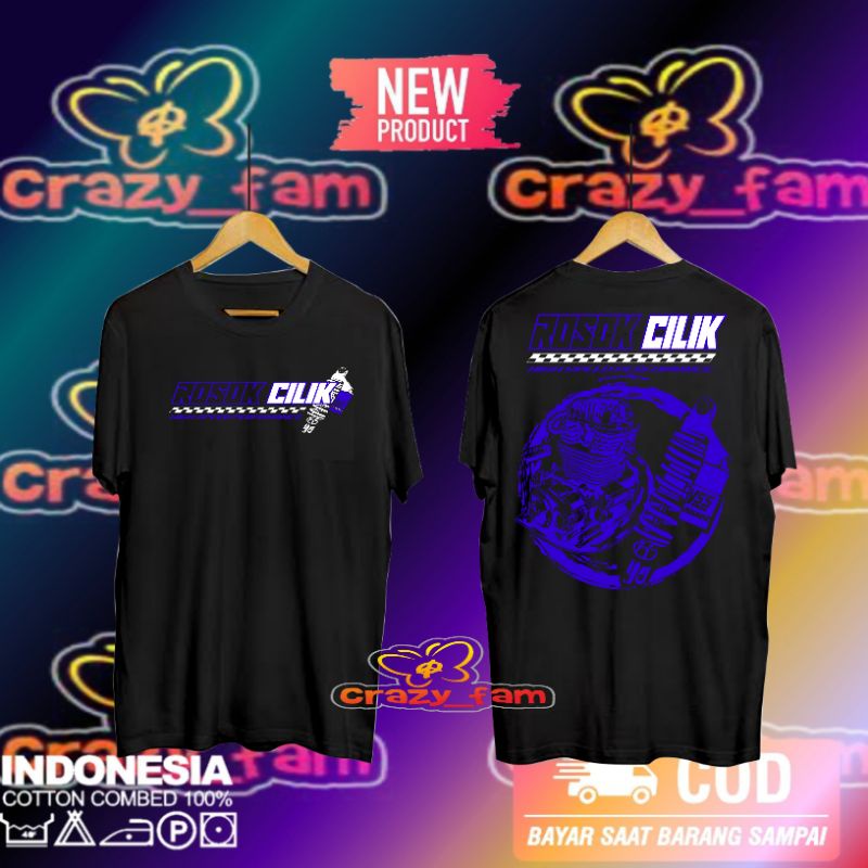 BAJU KAOS HONDA ROSOK CILIK TANK/ROSOK CILIK BLUE