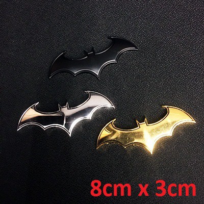 Tempelan Stiker Emblem Chorme Batman polos Kualitas Premium