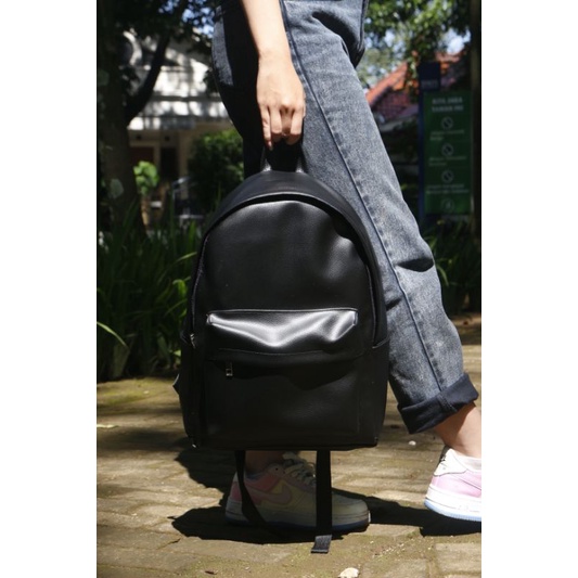 TAS RANSEL KULIT SINTETIS WANITA TAS PUNGGUNG GENDONG BACKPACK PRIA WANITA