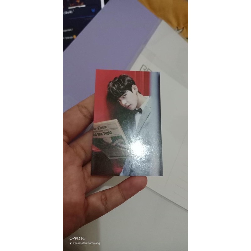PHOTOCARD PC DOPE TAEHYUNG BTS (BOOKED)