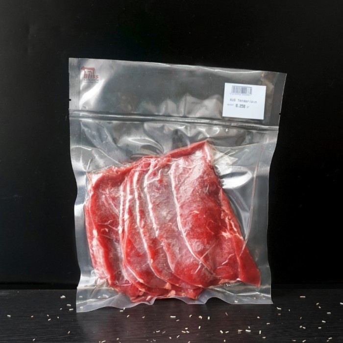 

AUS Tenderloin Sliced Beef 250gr / Daging Sapi Has Dalam Sliced 250gr