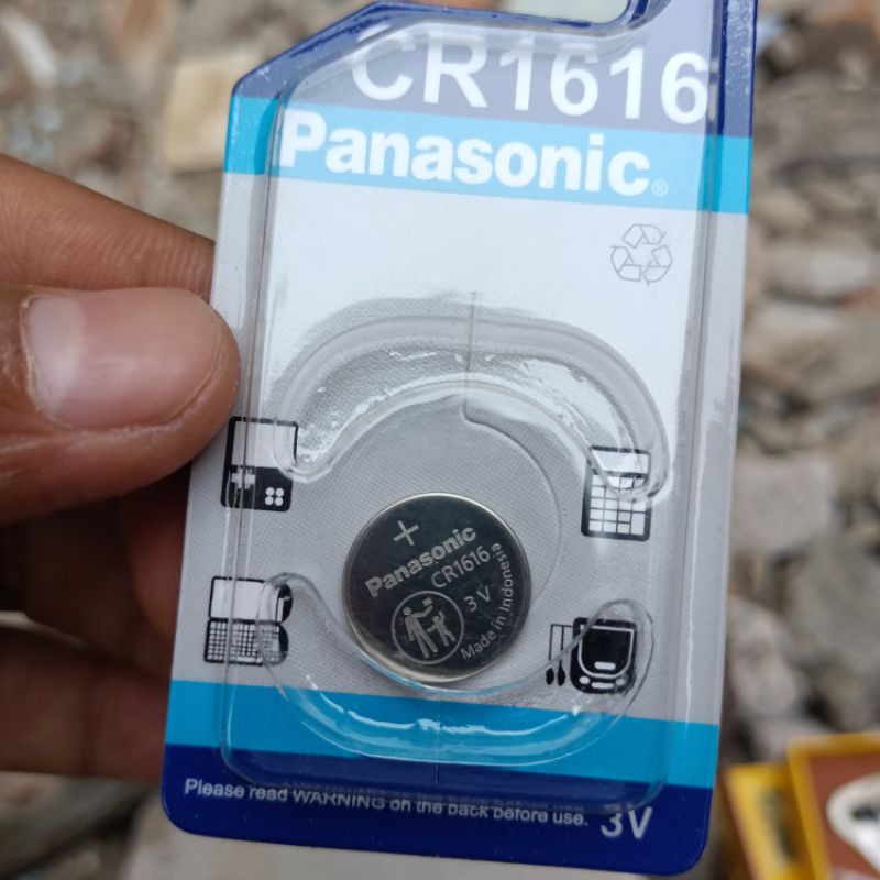 BATTERY PANASONIC CR 1616 ORIGINAL ( SINGLE PACK ) BATRE JAM TANGAN ORIGINAL BATRE REMOT 3V