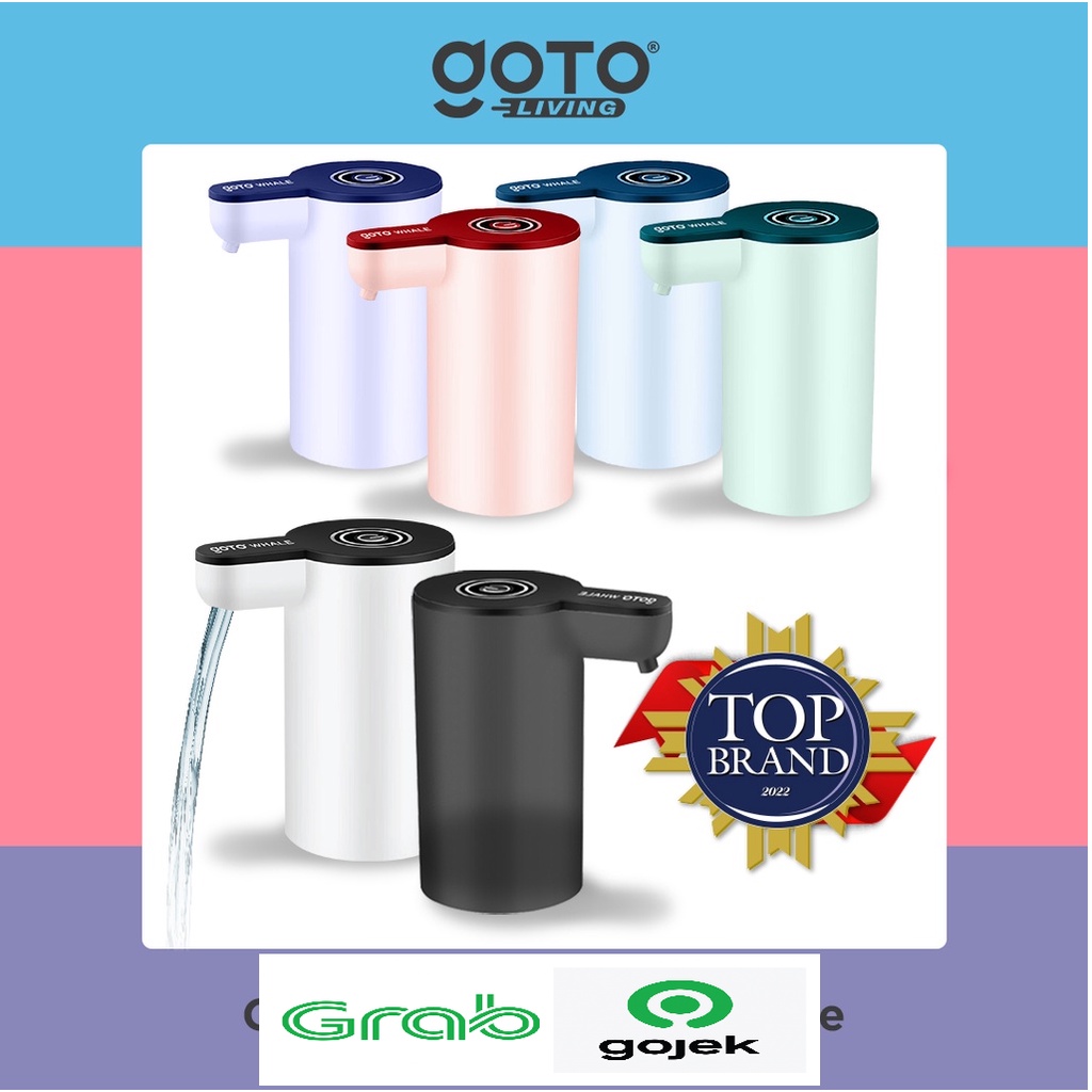 Pompa Galon Elektrik GOTO WHALE Pencetan Air Minum Otomatis Murah Dispenser Alat Pemompa Kompa Kran