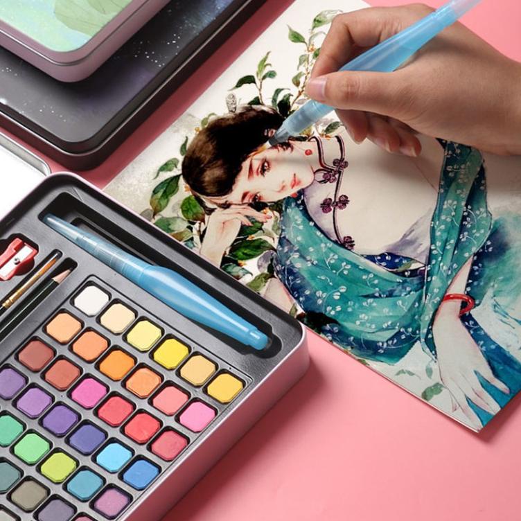 

Paling Disukai.. 36/48Water Color Set - Alat Cat Air Set Alat Melukis Cat Air Cat (Termasuk Kuas dan Kertas Gambara Best Seller