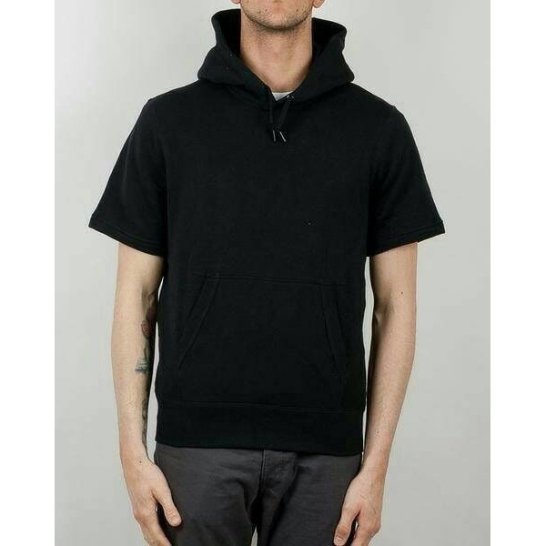 Jaket Hoodie Lengan Pendek Short Sleeve Polos