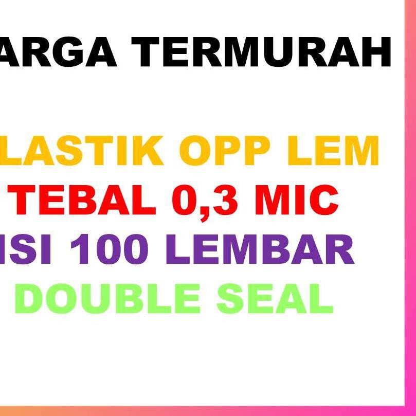 

SHOPEE ^11.11^ Plastik Opp 35x39 Seal/Lem(100 Lembar) ...