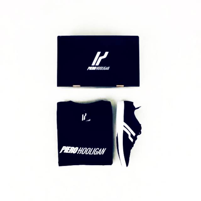 Sepatu Piero Zico 'Hooligan' - Black/White