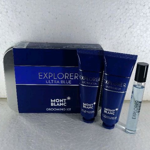 ORIGINAL MB EXPLORER ULTRA BLUE EDP GROOMING KIT / TRAVEL SET PARFUM