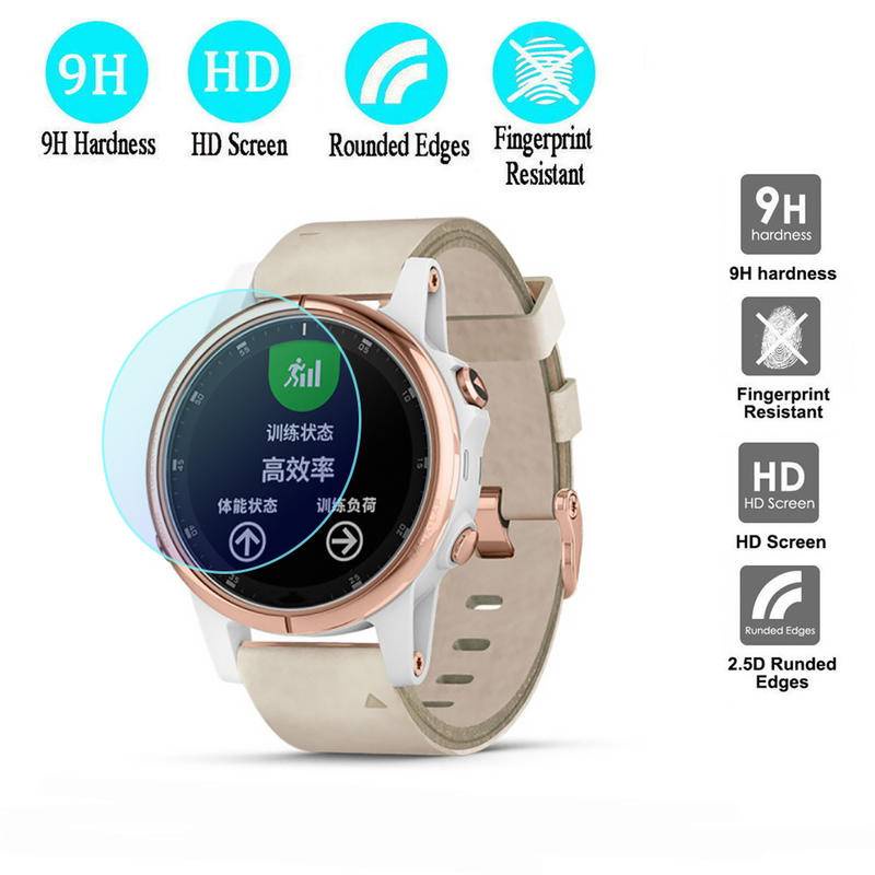 1-2pcs Tempered Glass Pelindung Layar Smartwatch Garmin 225 235 245 935 645 735 XT Series Forerunner 245 Fenix5