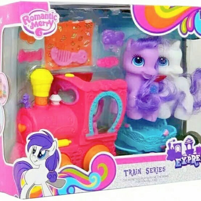 mainan anak little pony train series