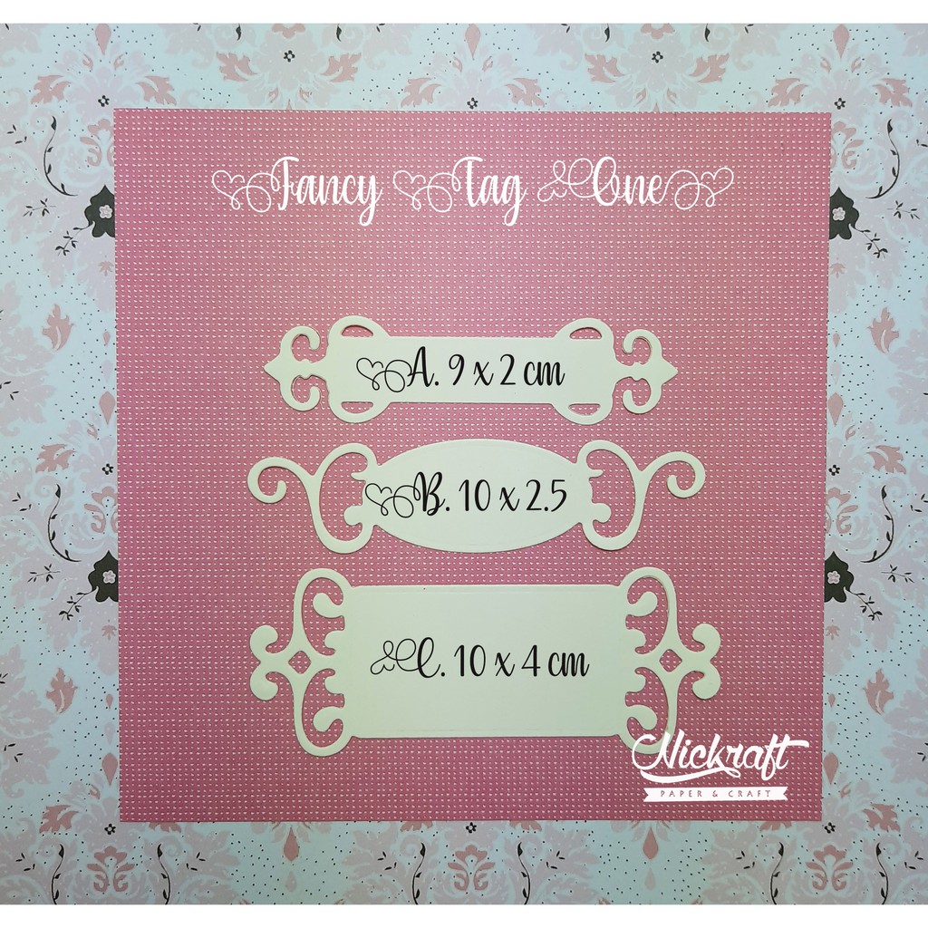 

FANCY TAG ONE - BAHAN SCRAPBOOK LABEL KECIL