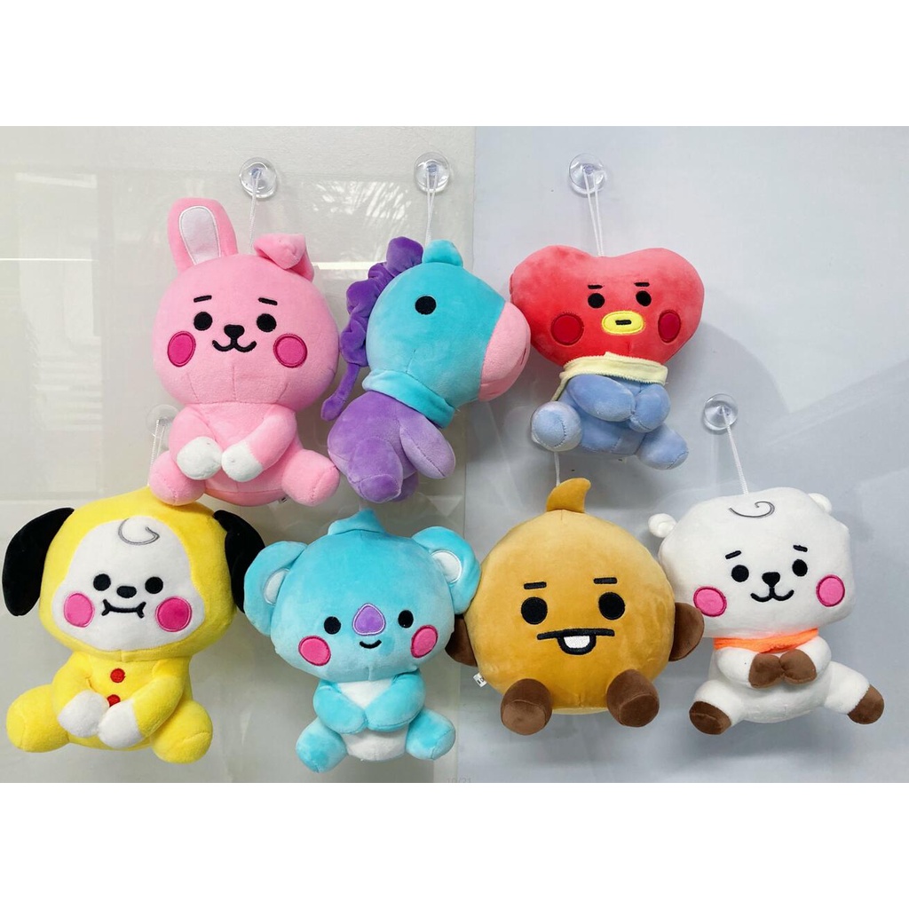 7pcs / Set Boneka Kartun Kpop   20cm Bahan Plush Untuk Dekorasi / Hadiah Anak