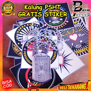 Kalung Monel PSHT  Bet  Lambang psht  FREE Stiker Liontin 