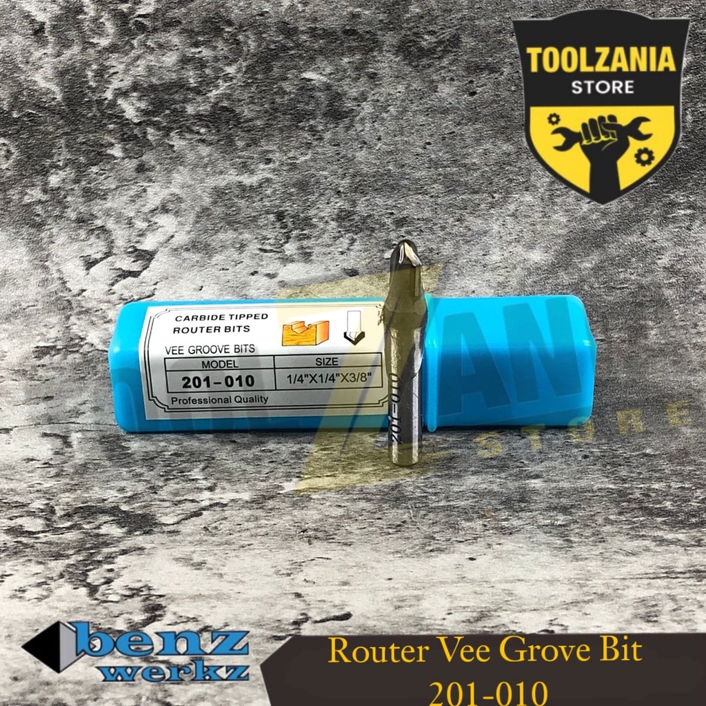 Jual Mata Profil Router Vee Grove Bit Mm X Benz Werkz Shopee Indonesia