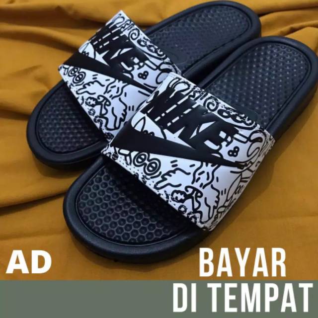 SANDAL SLIP ON NIKE BENNASI SENDAL CASUAL SENDAL SLIDE