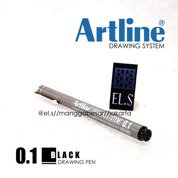 

Pendrawing- Artline Drawing System 01 Black ( Drawing Pen ) -Drawing-Pen.