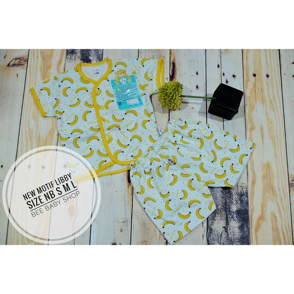 Setelan pendek libby motif pisang