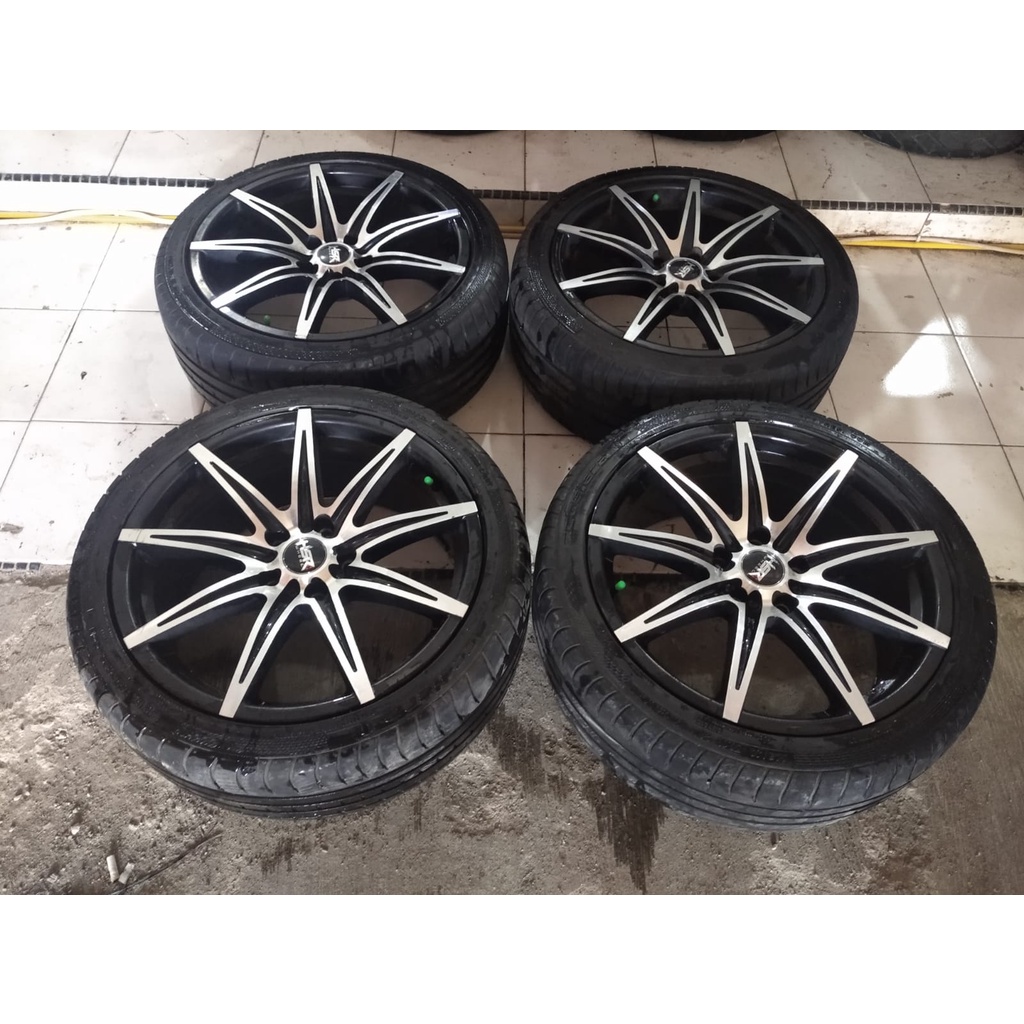 velg pelek mobil racing hsr seken ring 18 pcd 5/114 ban acclera 225/40/r18