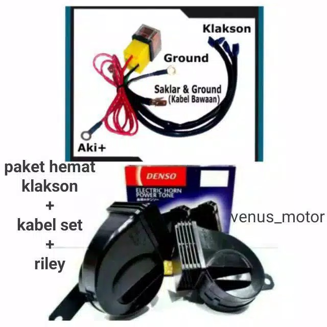 KABEL KLAKSON / RILEY KLAKSON / SOKET KLAKSON UNIVERSAL