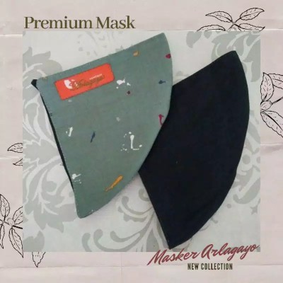 Masker Arlagayo Bolak Balik, Harga Grosir Motif Unik (1 Tali)