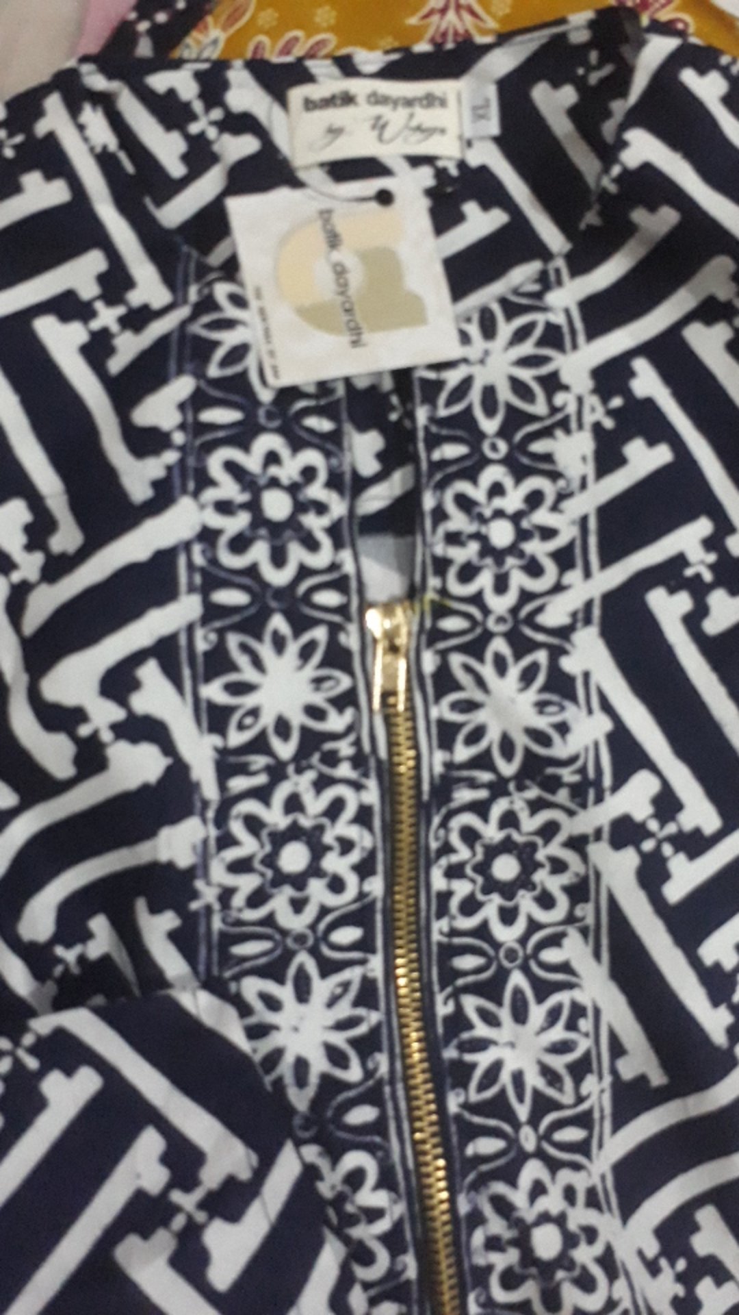 Tunik Batik Warna Putih Batik Lapis Furing Trikot