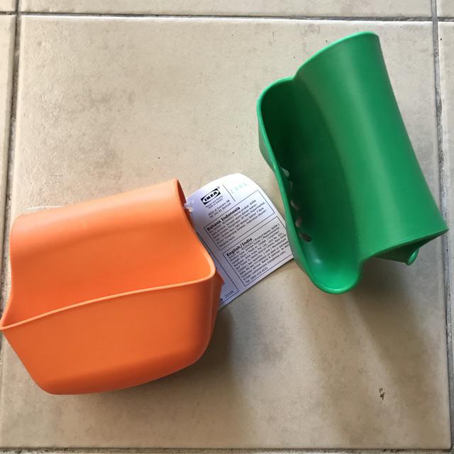 Bjaaan Tempat Spons Cuci Piring Peralatan Dapur, Orange