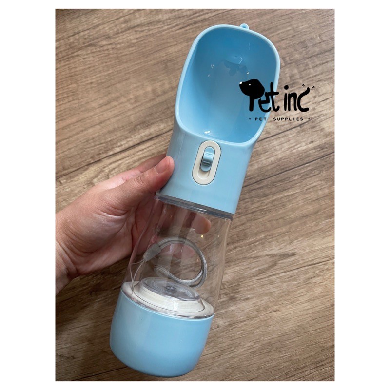 2 in 1 travel bottle with food dispenser