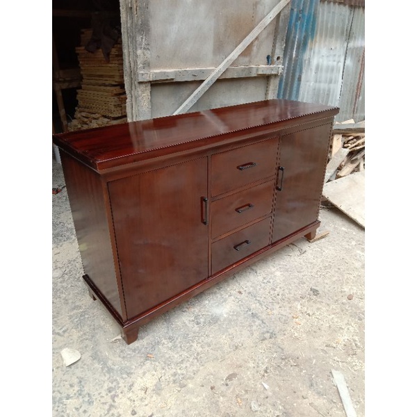 buffet kayu jati belanda/buffet serba guna murah