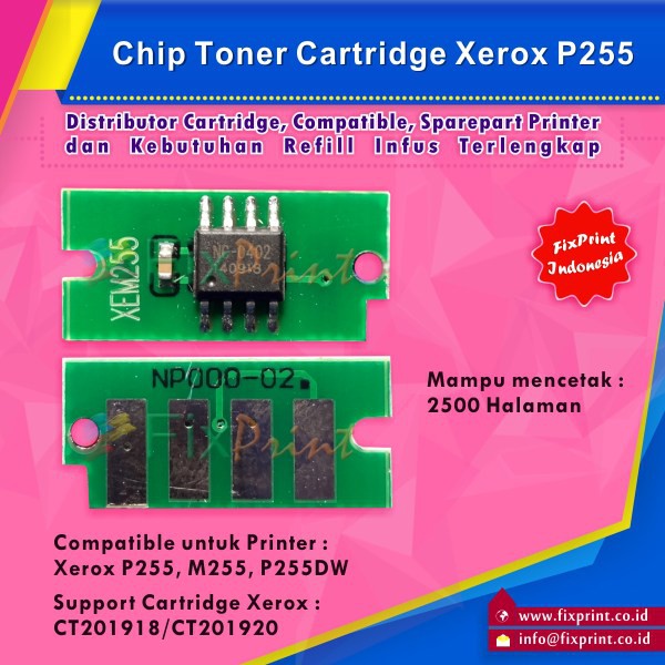 Chip Xerox P255 M255 P255dw Monochrome Murah