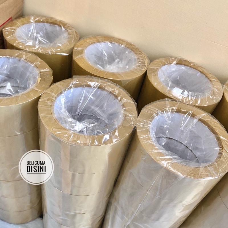 

LAKBAN BENING 90 YARD x 45 MM / ISOLASI SOLATIP DOUBLE TAPE / LEM SUPER LENGKET / LEM KERTAS PACKING KARDUS HORICI TAPE