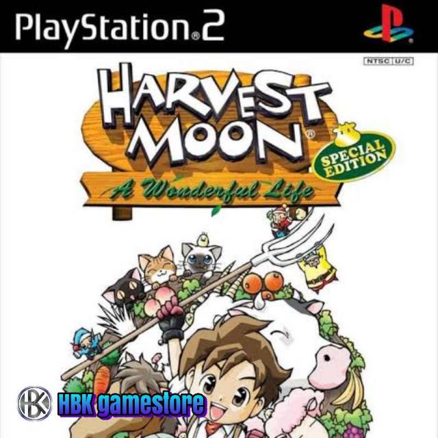 DVD Kaset PS2 Harvestmoon A Wonderful Life Special Edition