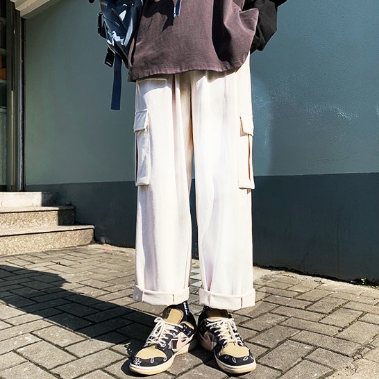 Overall Pria Longgar Lurus Semua Pertandingan Celana Olahraga Pria Overall Pria Longgar Kesembilan C