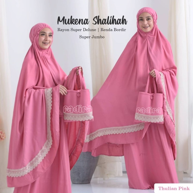 SHALIHAH MUKENA SUPER JUMBO RAYON PREMIUM // MUKENA POLOS DEWASA JUMBO