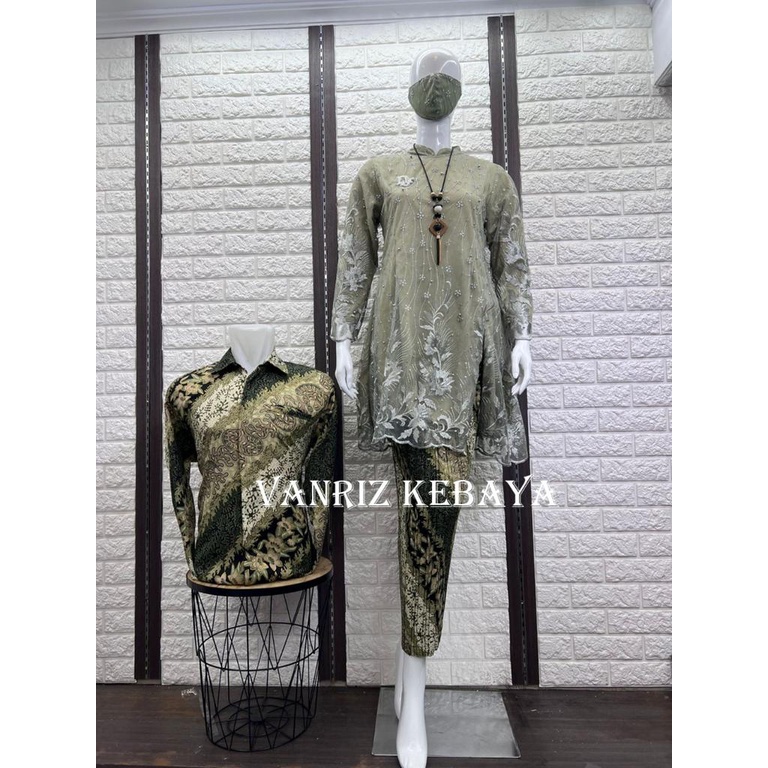 COUPLE KEBAYA / COUPLE KEBAYA TUNIK / BATIK COUPLE KEBAYA MODREN / KEBAYA COUPLE / BATIK COUPLE / KEBAYA COUPLE KEMEJA BATIK